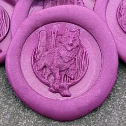 Wolf 3D  'Peel and Stick' Wax Seal