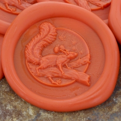 Squirrel 3D  'Peel and Stick' Wax Seal