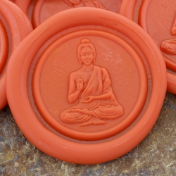 Buddha With Lotus Wax Seal