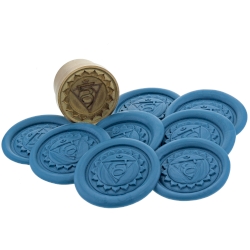 Throat Chakra 'Peel and Stick' Wax Seal - 3D