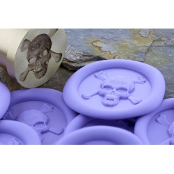 3D Skull and Cross Bones 'Peel and Stick' Wax Seal