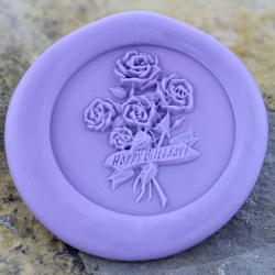 Happy Birthday Roses Wax Seal