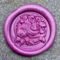 Rabbit 3D  'Peel and Stick' Wax Seal