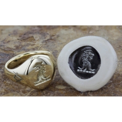 Signet Ring 3D Seal Engraving