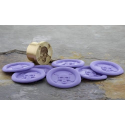 3D Skull and Cross Bones 'Peel and Stick' Wax Seal 3D Skull and Cross Bones 'Peel and Stick' Wax Seal