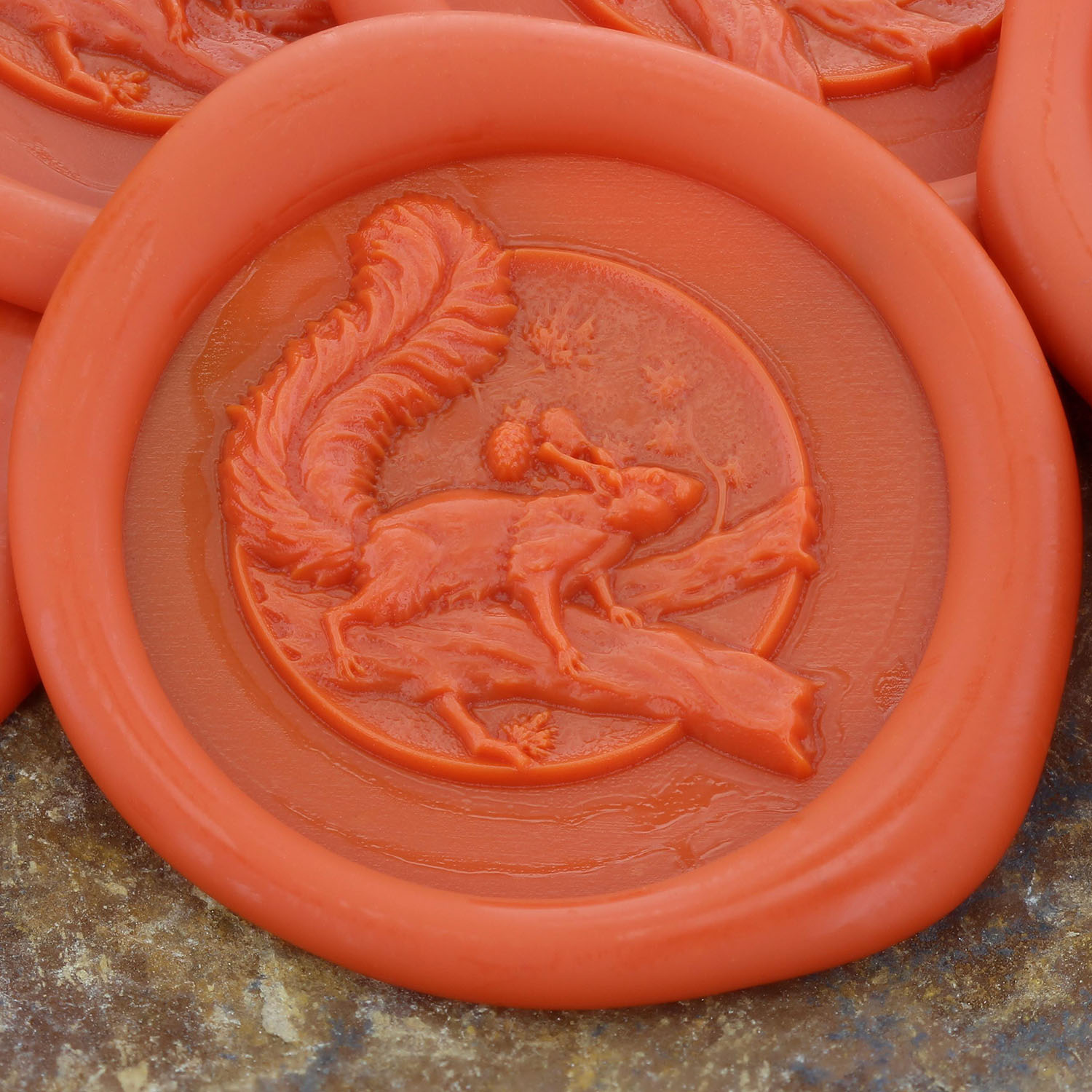 Squirrel 3D  'Peel and Stick' Wax Seal Squirrel 3D  'Peel and Stick' Wax Seal