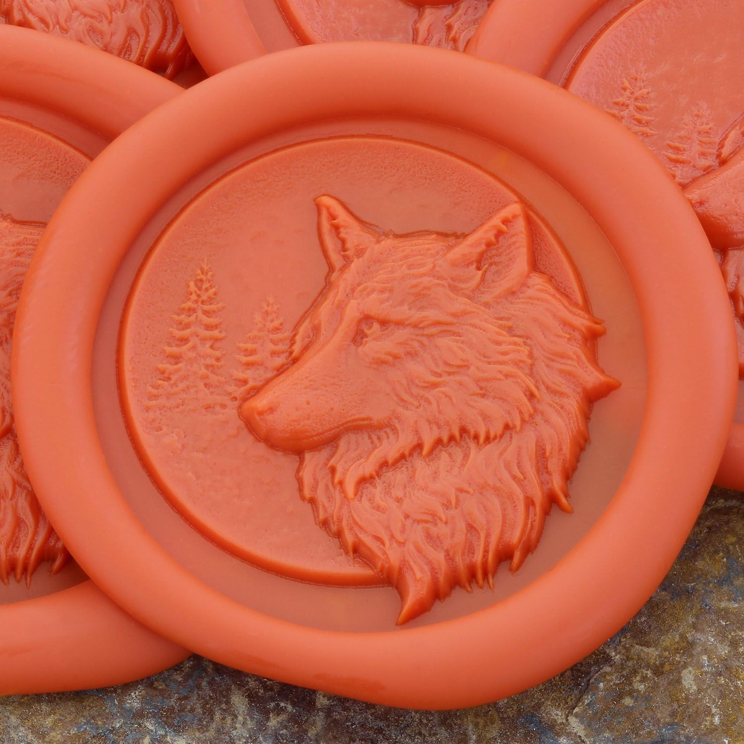 Wolf2 3D  'Peel and Stick' Wax Seal Wolf2 3D  'Peel and Stick' Wax Seal